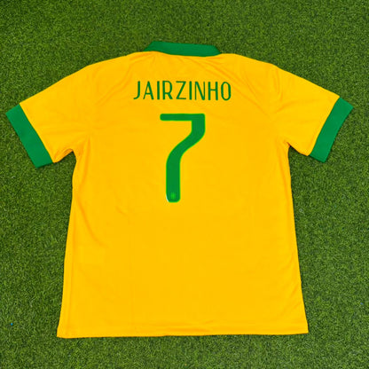 Jairzinho Brazil 1970 World Cup Retro Home Football Jersey