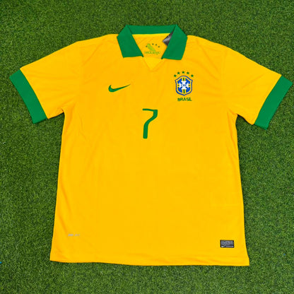 Jairzinho Brazil 1970 World Cup Retro Home Football Jersey