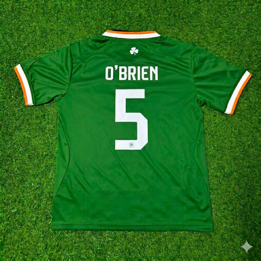 Jake O'Brien #5 Irland 2026 Neues Saison Grünes Fußballtrikot