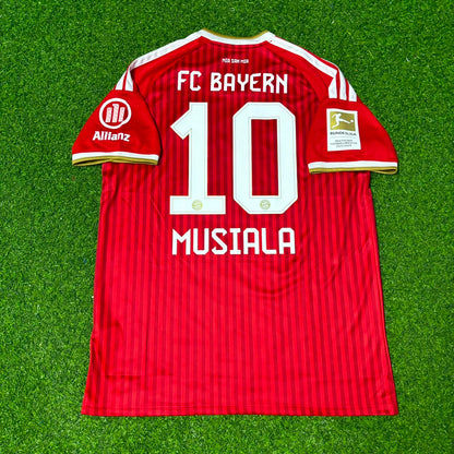 Jamal Musiala #10 Bayern Munich 2027 Bundesliga Championship Patch Football Jersey