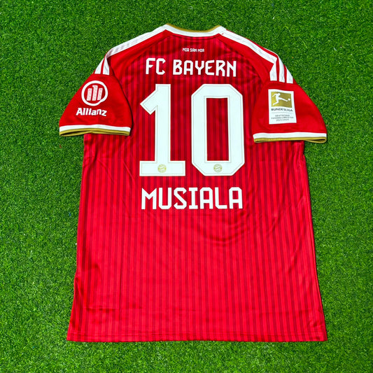 Jamal Musiala #10 Bayern Munich 2027 Bundesliga Championship Patch Football Jersey