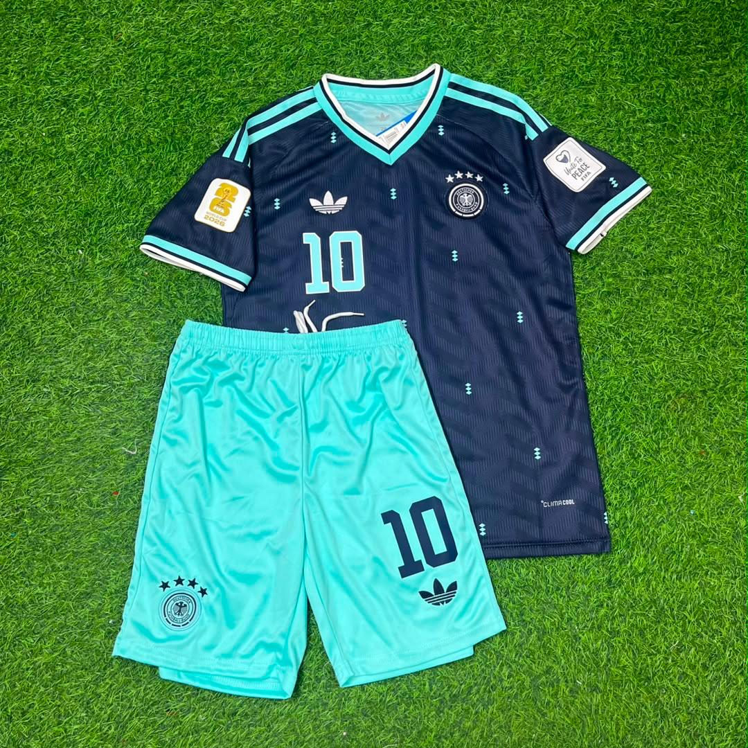 Jamal Musiala 10- Germany 2026 World Cup Kids  Football Jersey Kit