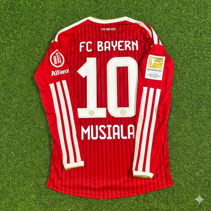 Jamal Musiala #10 Bayern Munich 2027 Championship Long Sleeve Football Jersey