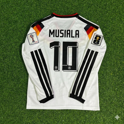 Jamal Musiala 10- Germany 2026 World Cup  Long Sleeve Home Football Jersey Kit