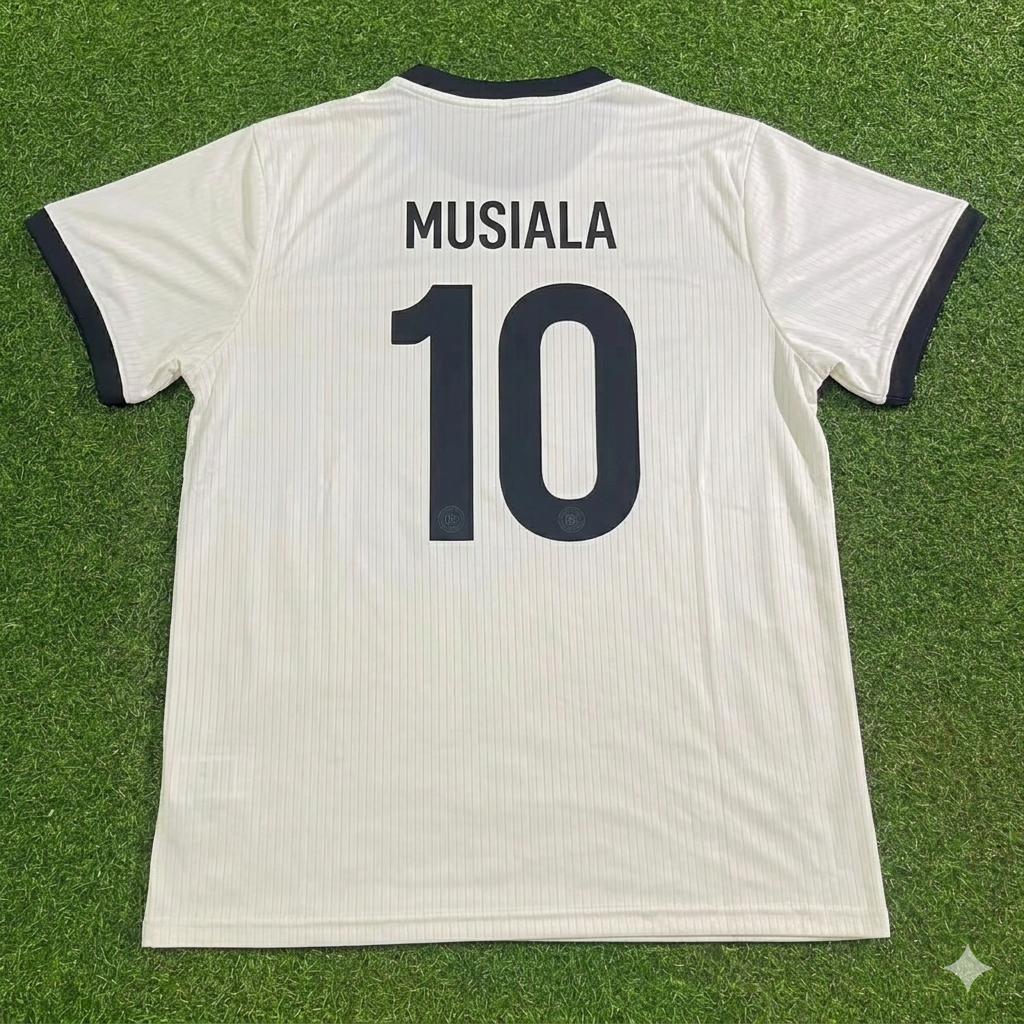 Jamal Musiala Germany 125 Year Special White Football Jersey