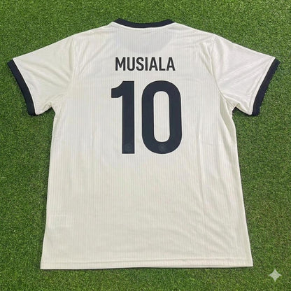 Jamal Musiala Germany 125 Year Special White Football Jersey