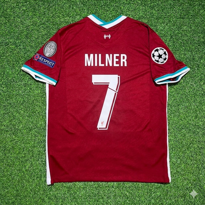 James Milner 7# Liverpool 2019 2020 Home Retro Football Jersey
