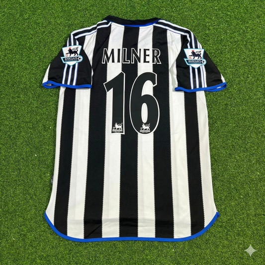 James Milner #16 Newcastle United Retro Trikot Kit Jersey Soccer Shirt