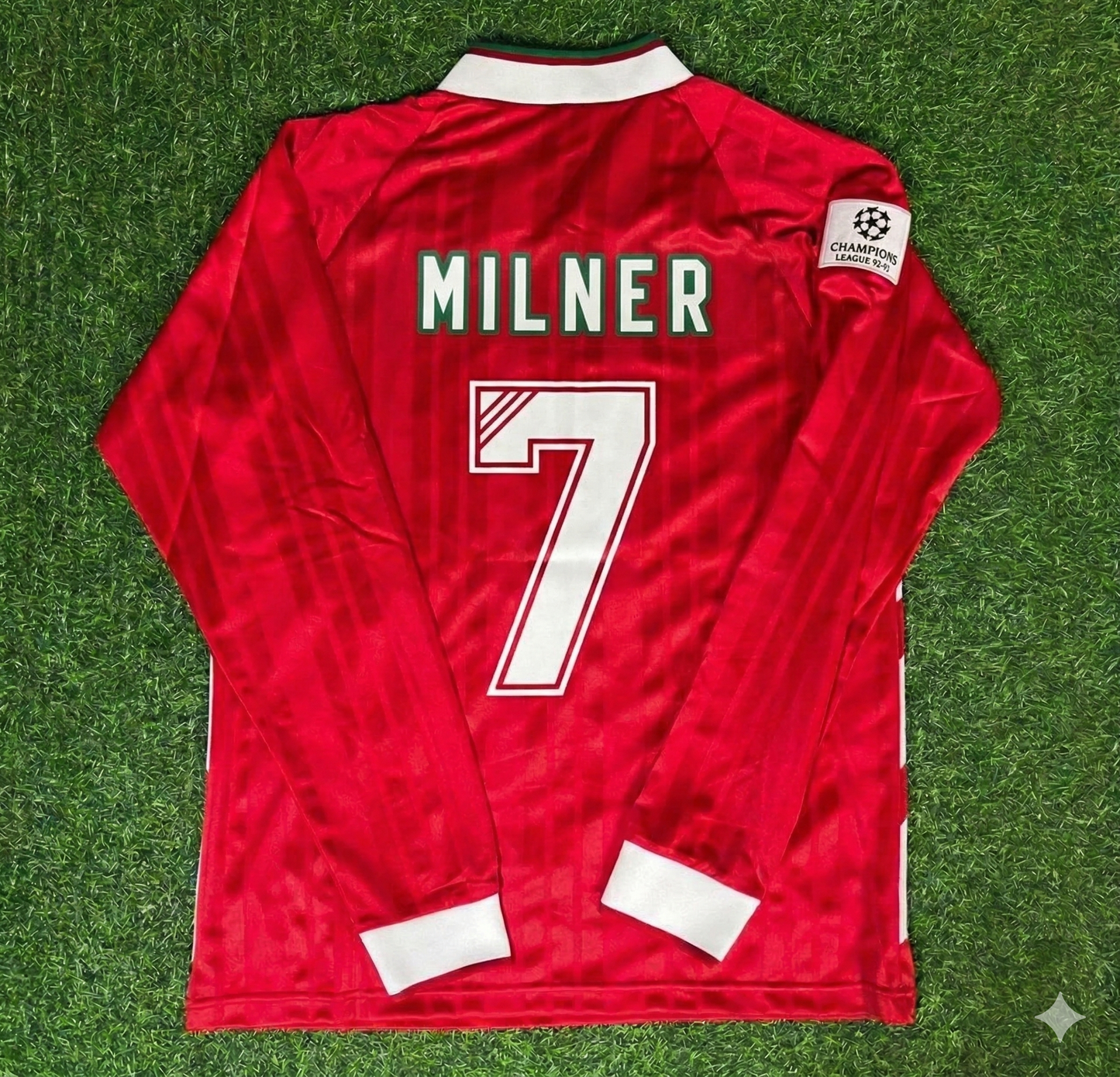 James Milner Liverpool Long Sleeve Retro Kit Jersey Trikot Maillot Soccer Shirt