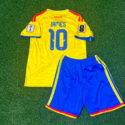 James Rodríguez #10 Kids Colombia 2026 World Cup Football Jersey