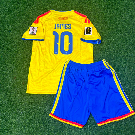 James Rodríguez #10 Kids Colombia 2026 World Cup Football Jersey