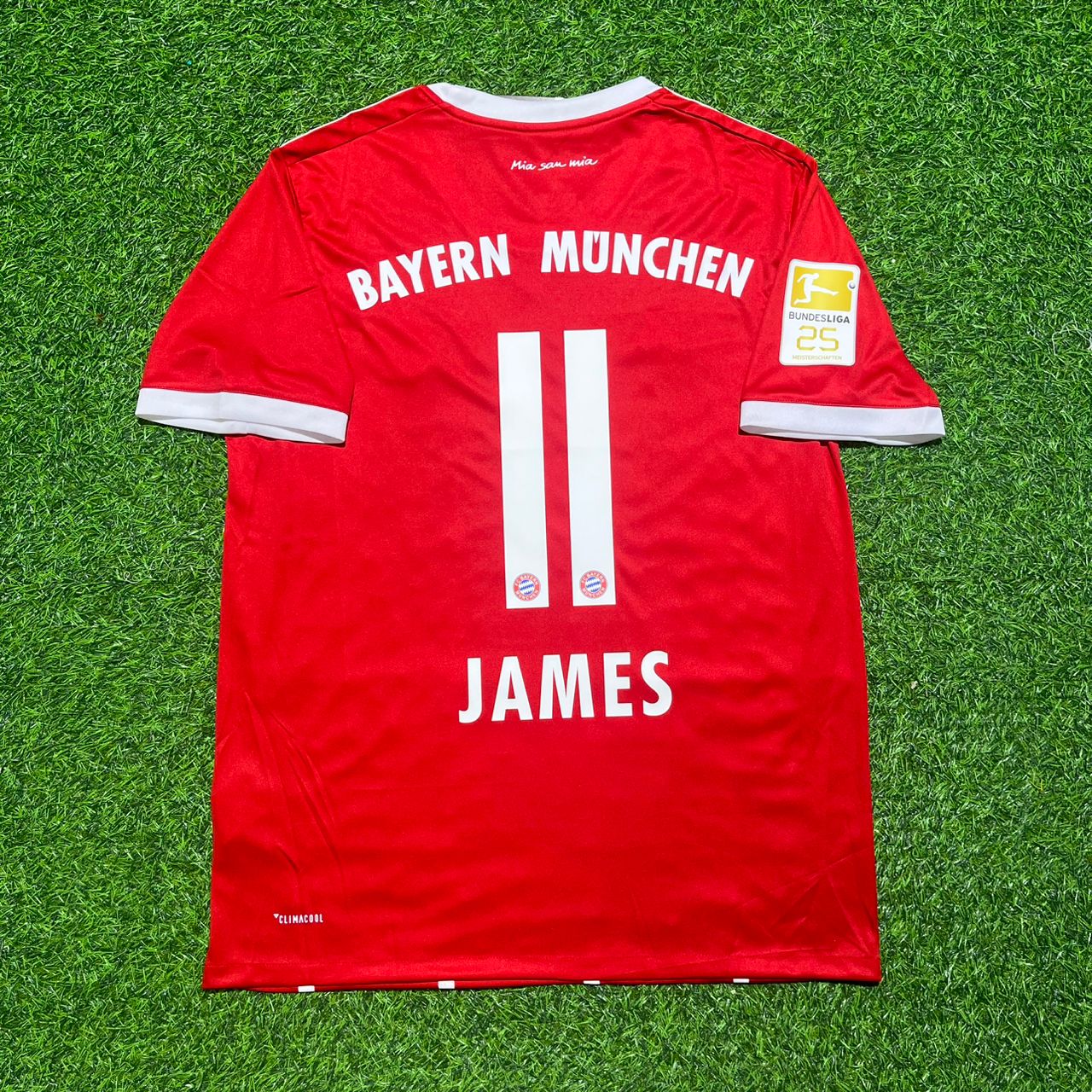 James Rodriguez Bayern Munich 2017-2018 Retro Home Jersey