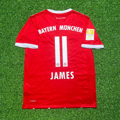 James Rodriguez Bayern Munich 2017-2018 Retro Home Jersey
