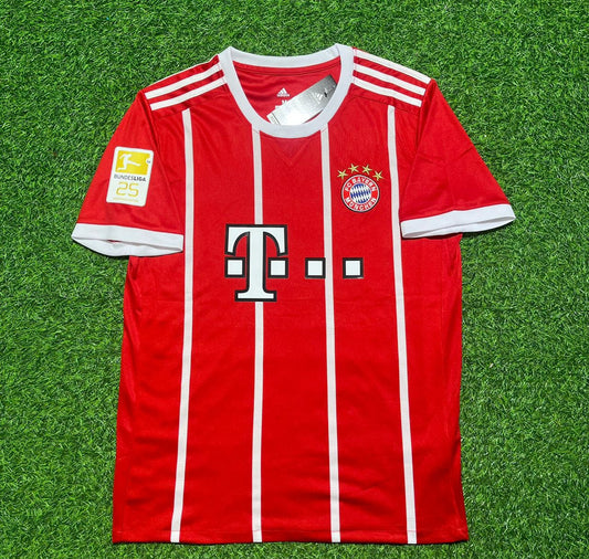 FC Bayern Munich 2017-2018 Retro Home Jersey