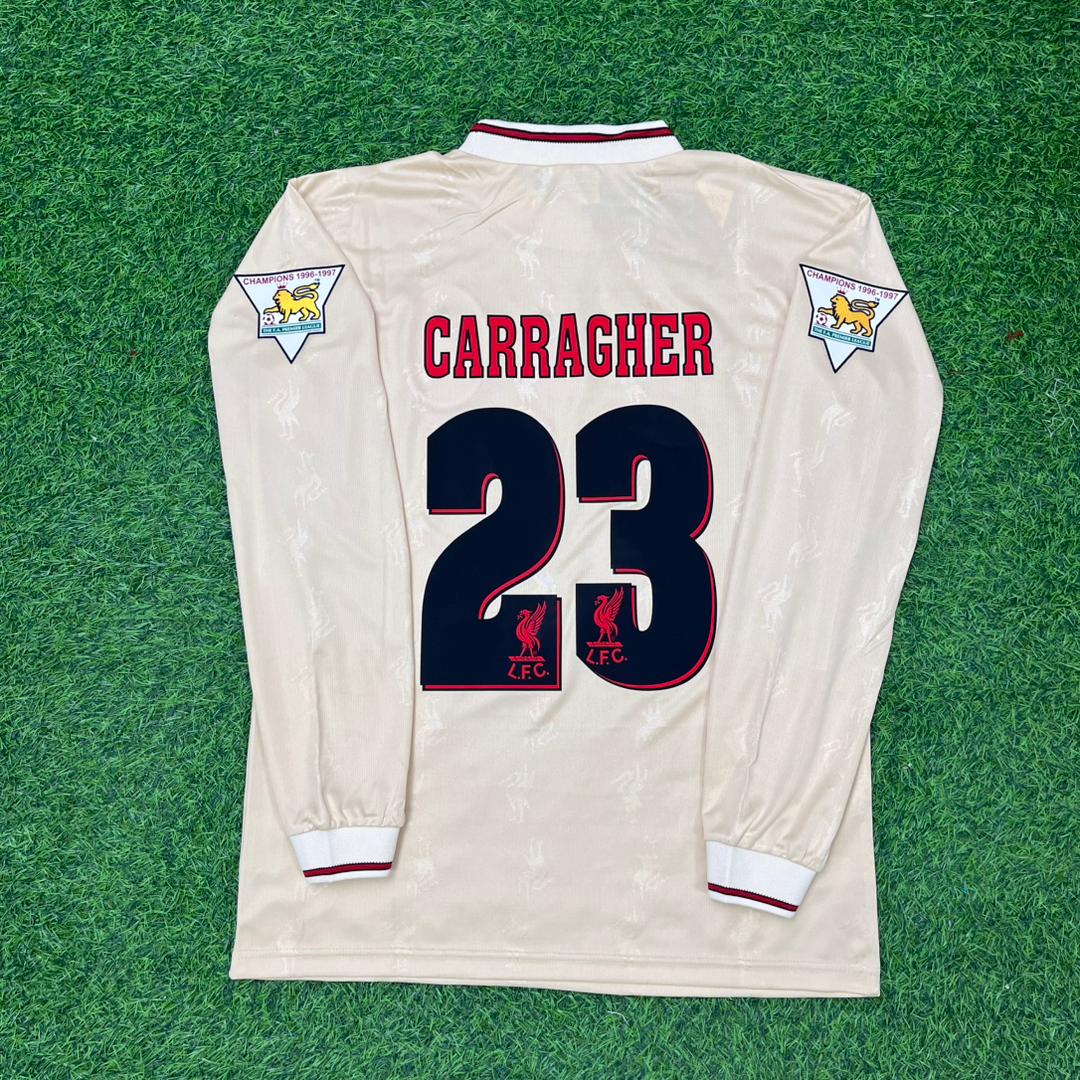 Jamie Carragher Liverpool 1996-1997 Long Sleeve Retro Football Jersey