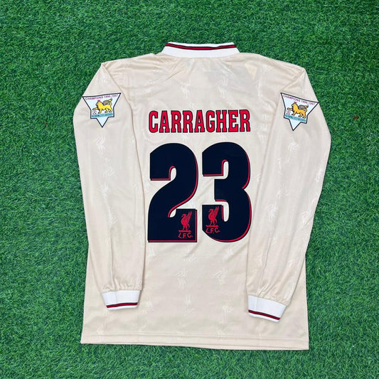 Jamie Carragher Liverpool 1996-1997 Long Sleeve Retro Football Jersey