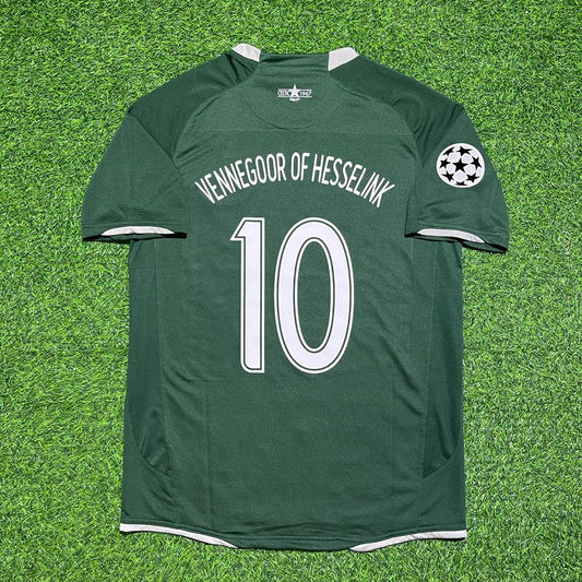 Jan Vennegoor of Hesselink #10 Celtic 2007 2008 Home Retro Jersey