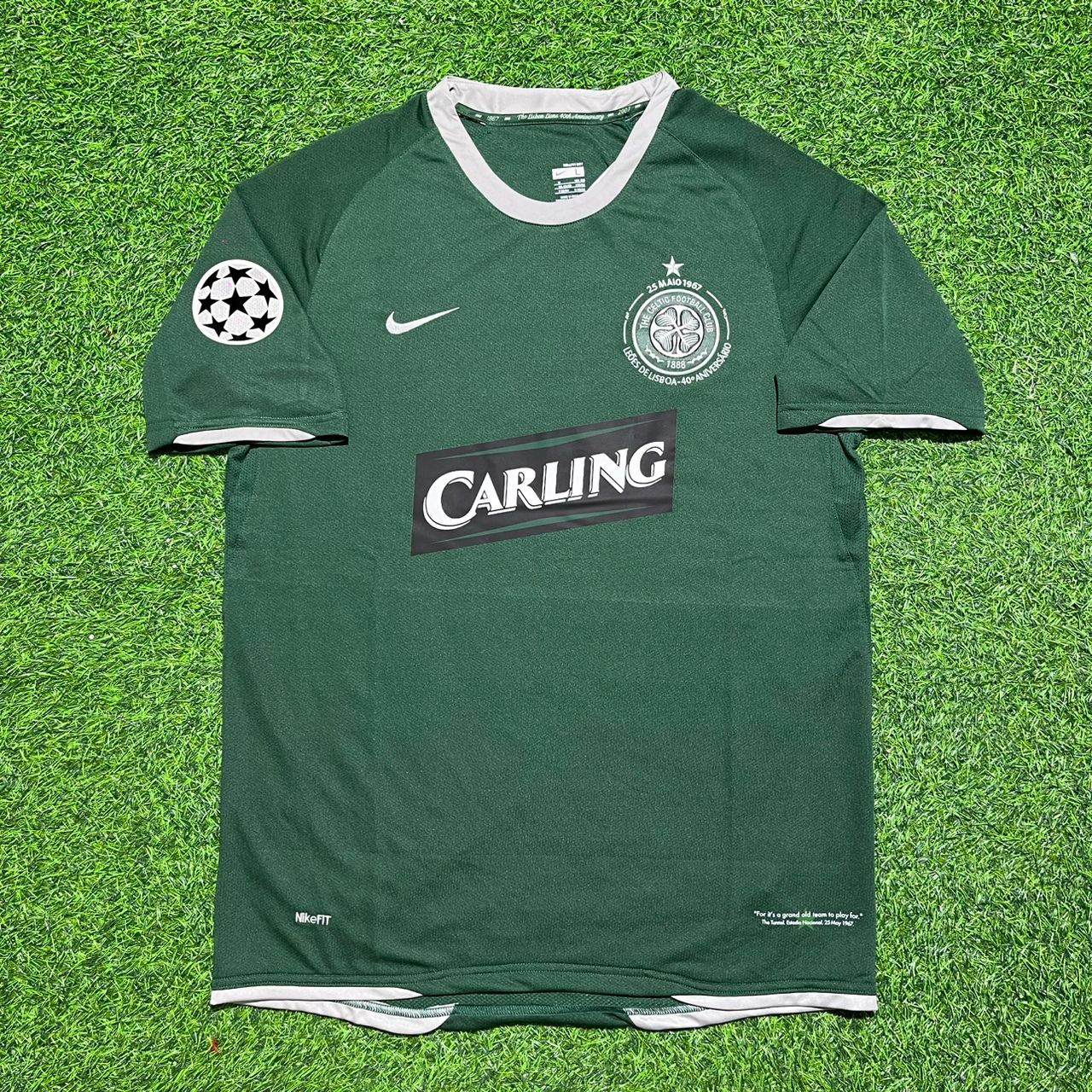 Jan Vennegoor of Hesselink #10 Celtic 2007 2008 Home Retro Jersey