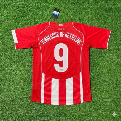 Jan Vennegoor of Hesselink #9 PSV Eindhoven 2004–2005 Home Retro Football Jersey Kit