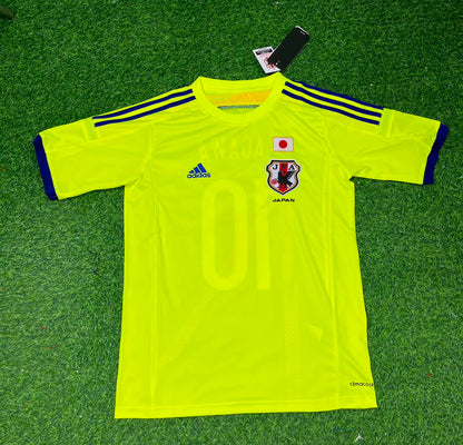 Atsuto Uchida Japan 2014 World Cup Yellow Away Retro Jersey