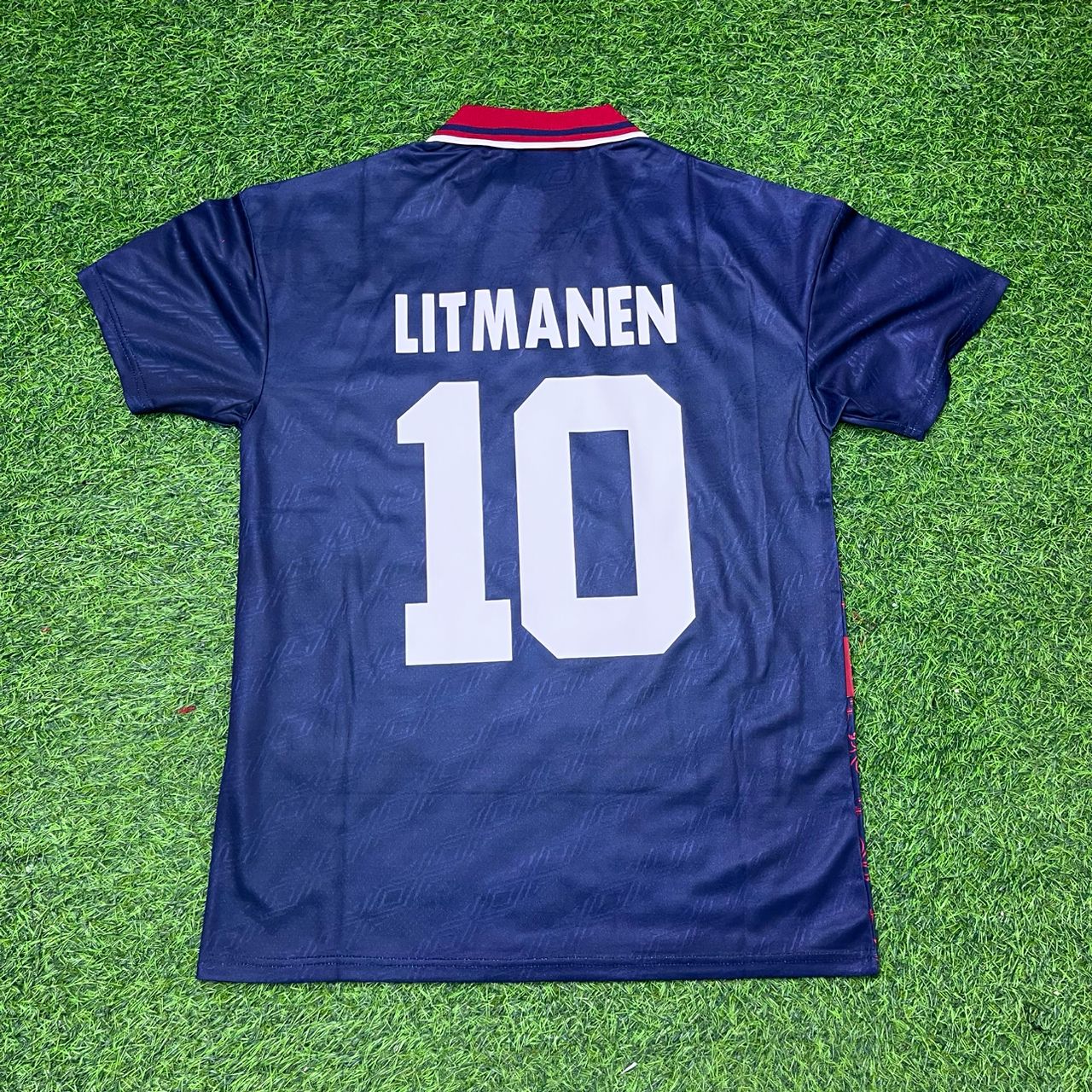Jari Litmanen #10 Ajax 1994-1995 Away Retro Football Jersey
