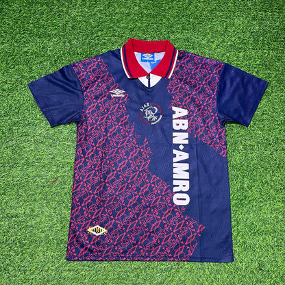 Jari Litmanen #10 Ajax 1994-1995 Away Retro Football Jersey