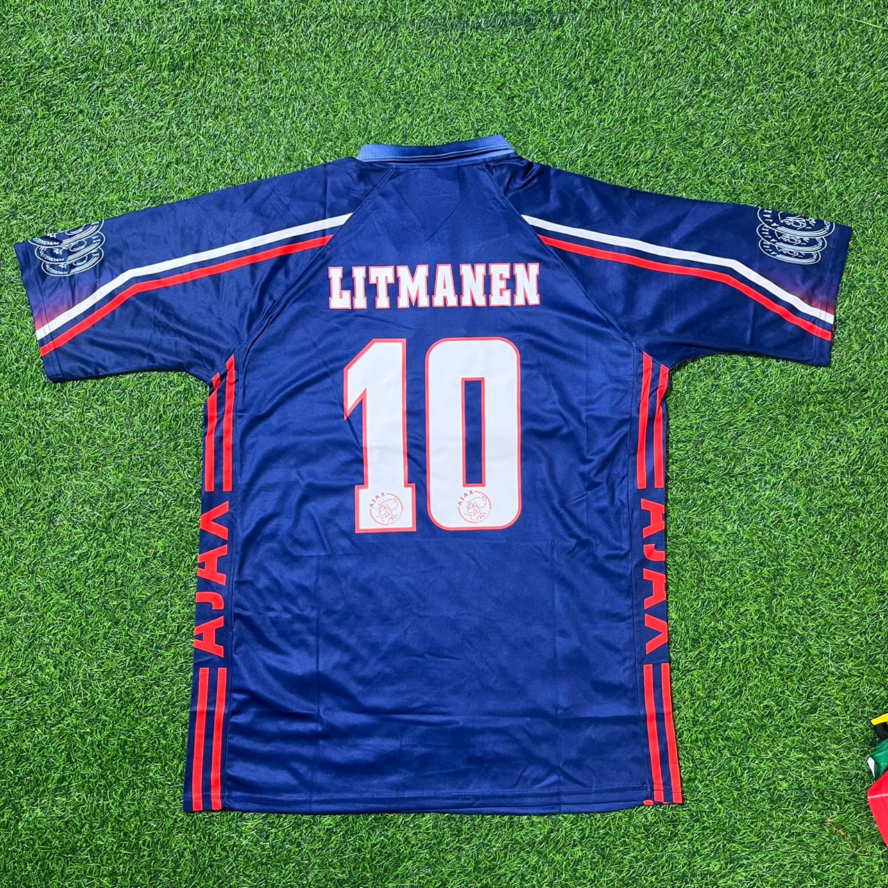 Jari Litmanen Ajax 1997–1998 Retro-Fußballtrikot-Set