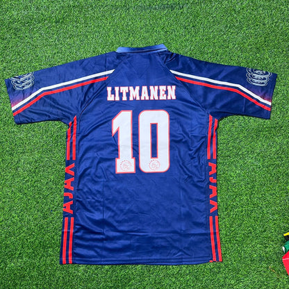 Jari Litmanen Ajax 1997–1998 Retro-Fußballtrikot-Set