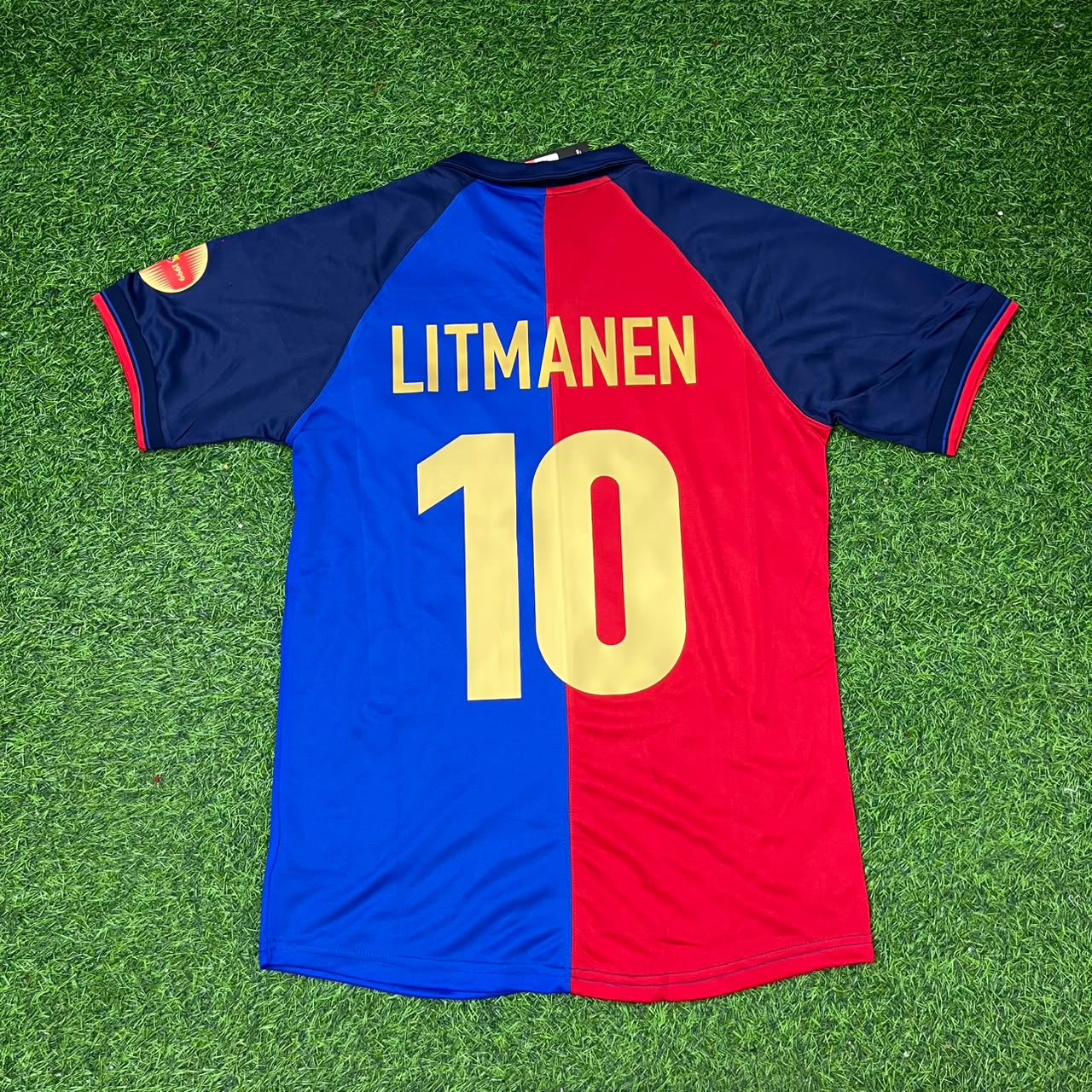 Jari Litmanen – Barcelona 1998/1999 Retro Kit Jersey – | Trikot | Maillot Soccer Shirt