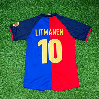 Jari Litmanen – Barcelona 1998/1999 Retro Kit Jersey – | Trikot | Maillot Soccer Shirt