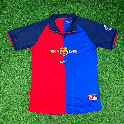 Jari Litmanen – Barcelona 1998/1999 Retro Kit Jersey – | Trikot | Maillot Soccer Shirt