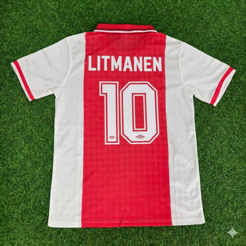Jari Litmanen AFC Ajax Retro Football Jersey