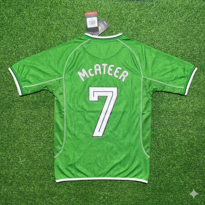 Jason McAteer Irland 2000/2002 Retro Grünes Fußballtrikot