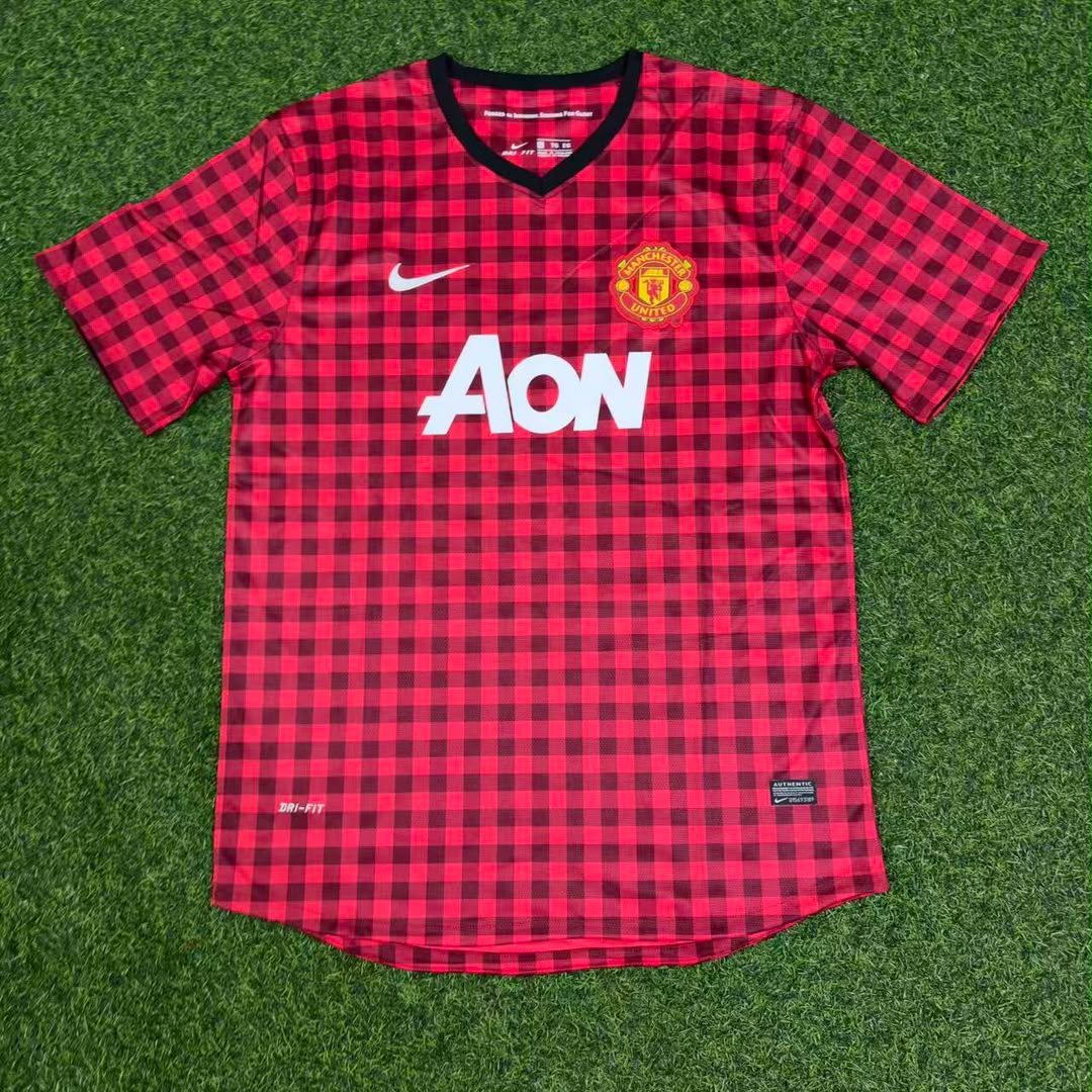 Javier « Chicharito » Hernández Manchester United 2012-2013 Domicile Rouge Maillot de Football Rétro
