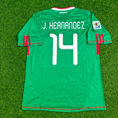 Javier Hernández Chicharito Mexico 2010 World Cup Green Home Retro Football Jersey