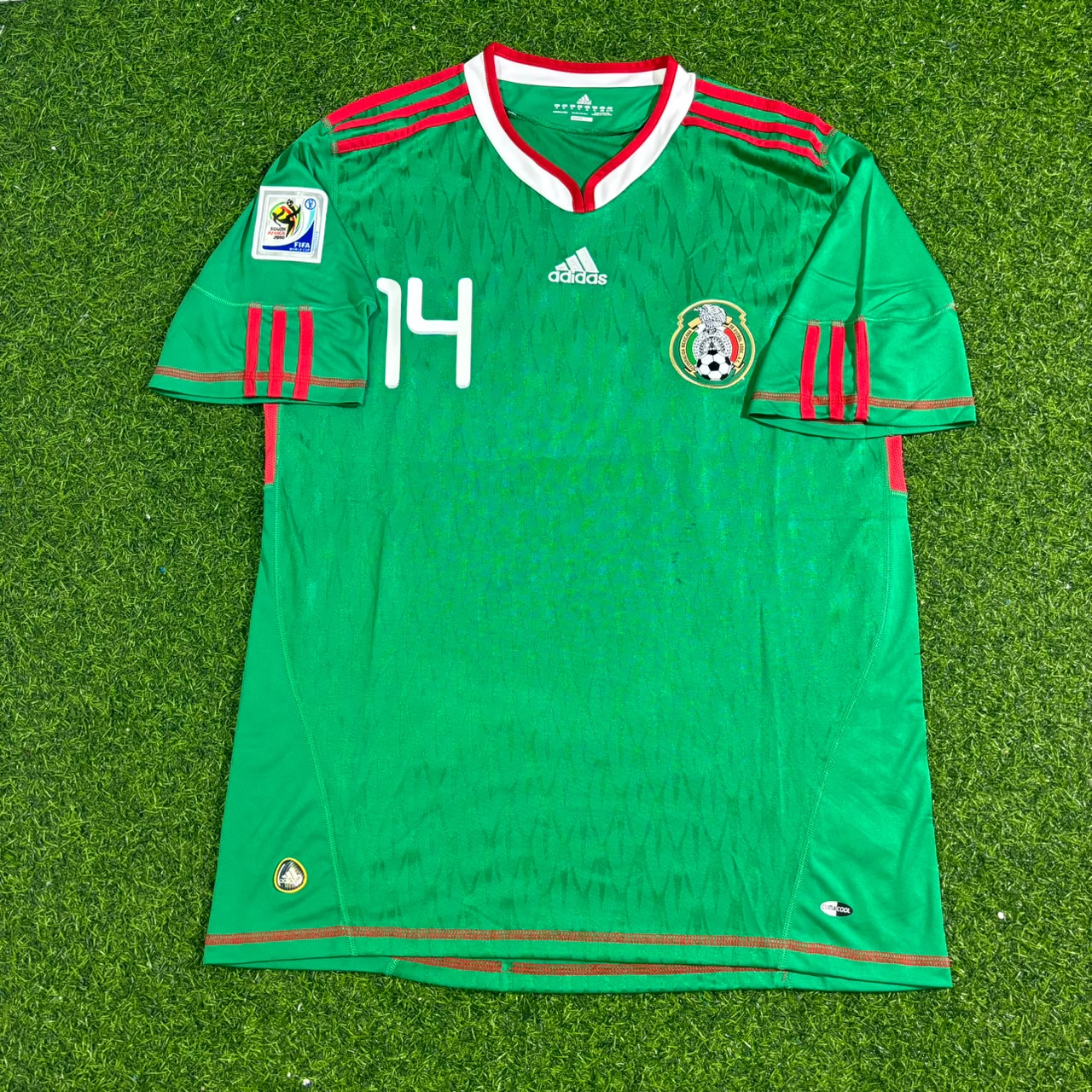 Javier Hernández Chicharito Mexico 2010 World Cup Green Home Retro Football Jersey