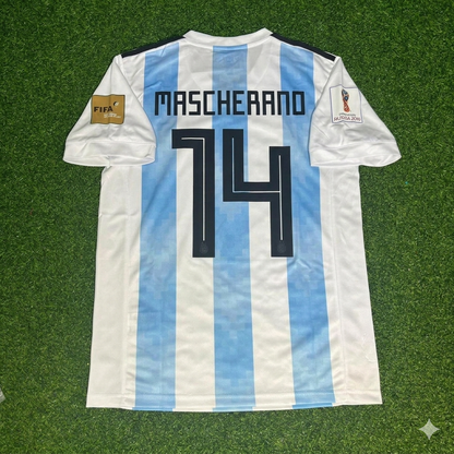 Javier Mascherano #14 Argentinien Heimtrikot Retro WM 2018