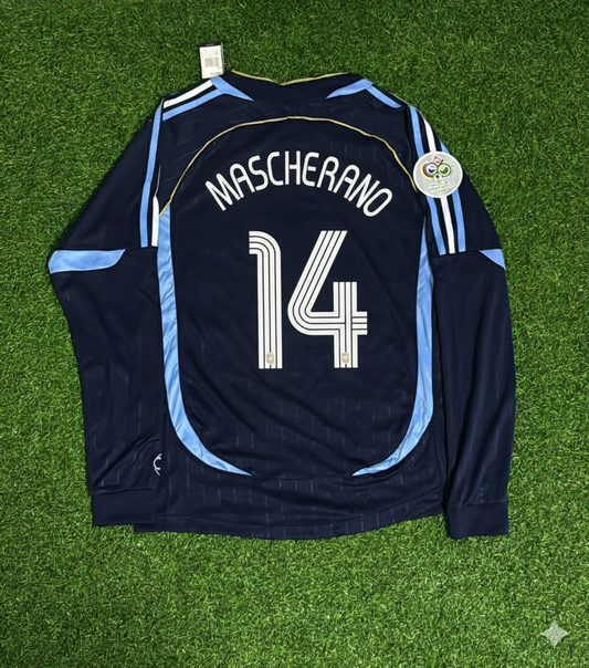 Maillot de football rétro à manches longues de Javier Mascherano, Argentine, Coupe du Monde 2006