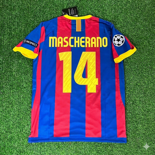 Javier Mascherano 14- Barcelona 2011 London Final Jersey Trikot Maillot Soccer Shirt