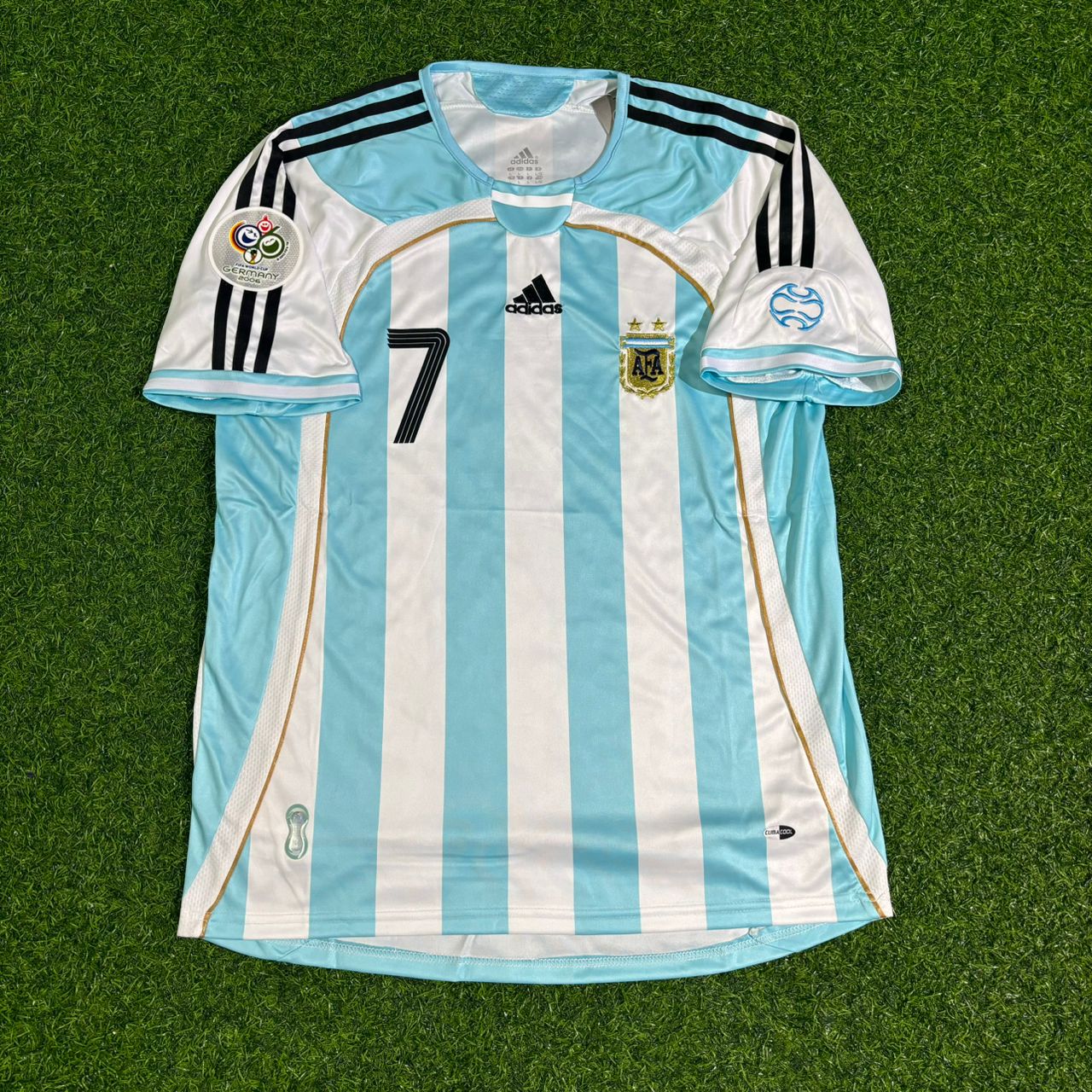 Javier Saviola Argentina 2006 World Cup Retro Football Jersey