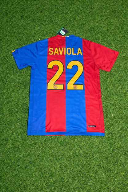 Javier Saviola Barcelona 2006/2007 Home Retro Football Jersey