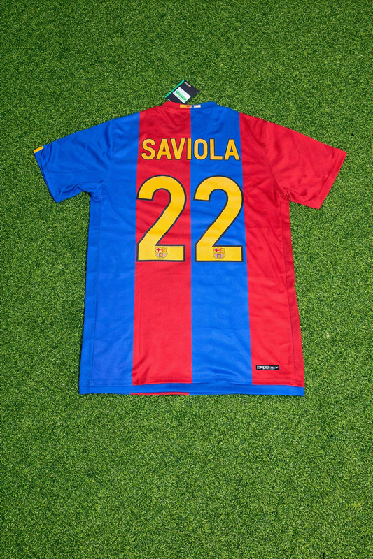 Javier Saviola Barcelona 2006/2007 Home Retro Football Jersey