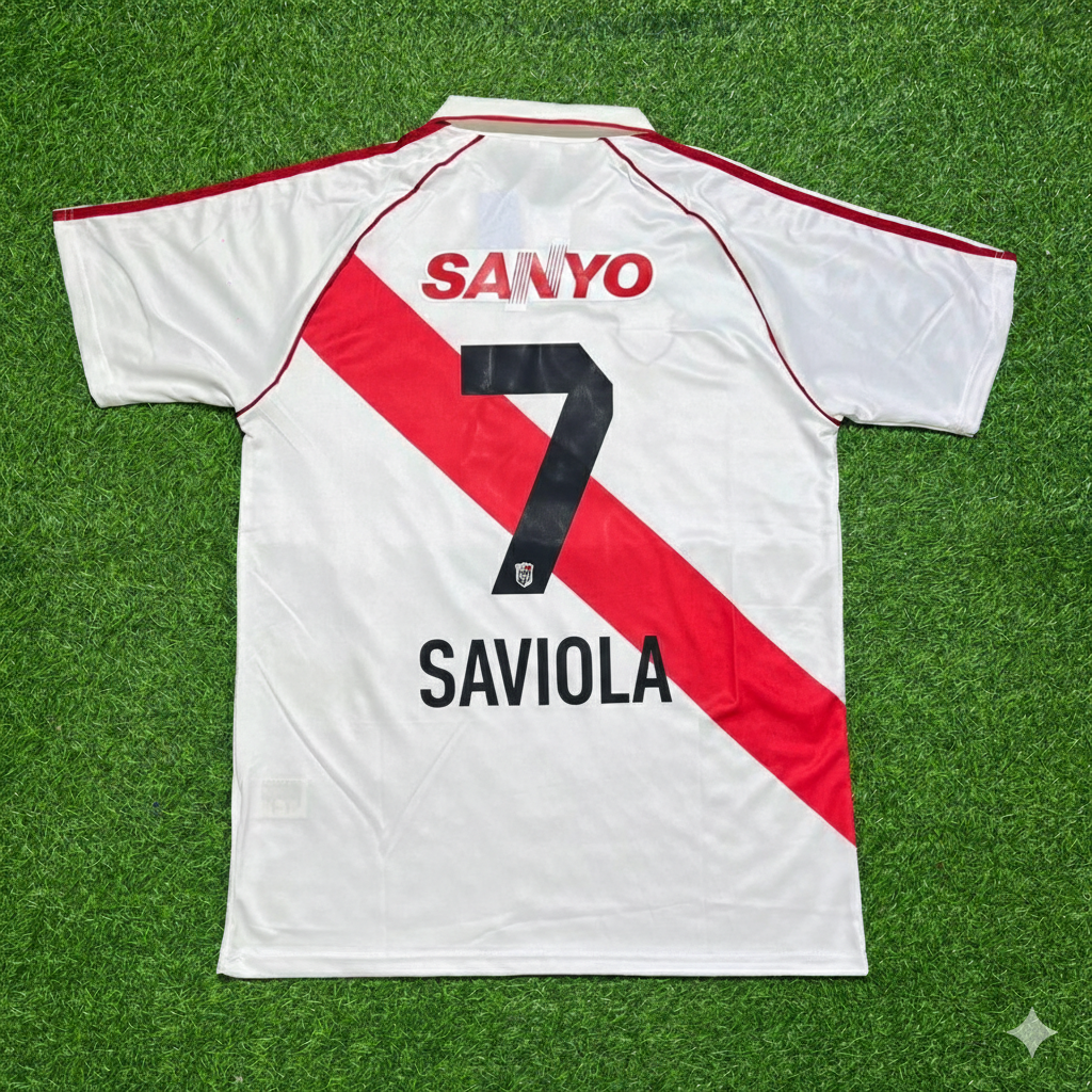 Javier Saviola River Plate Retro Home Football Jersey