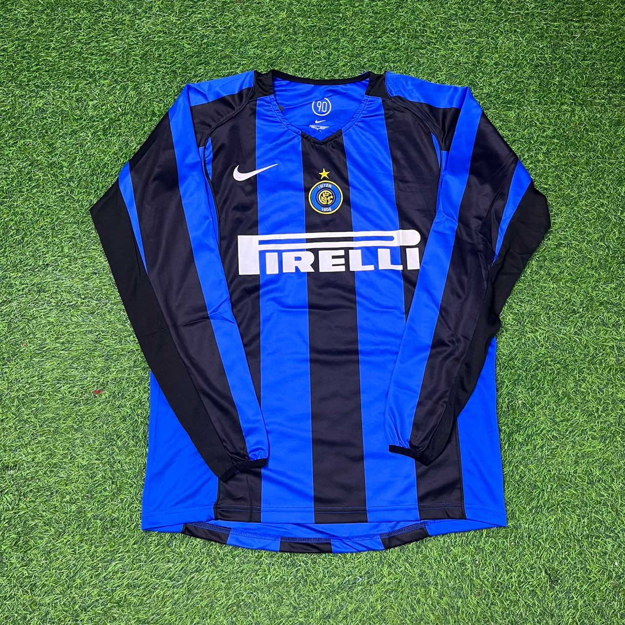Javier Zanetti Inter Milan 2004-05 Retro Football Jersey Kit