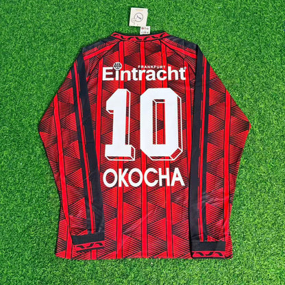Jay-Jay Okocha Eintracht Frankfurt 1995/1996 Retro Langarm Fußballtrikot