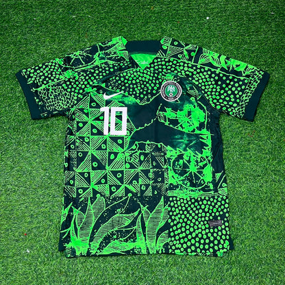 Jay Jay Okocha Nigeria Special Edition Green Retro Football Jersey