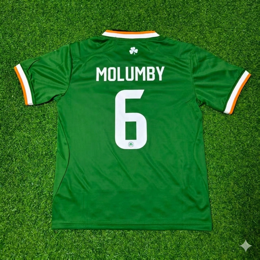 Jayson Molumby #6 Irland 2026 Neue Saison Grünes Fußballtrikot