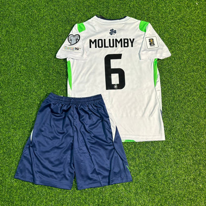 Jayson Molumby #6 Ireland Kids 2026 Home Green White Football Jersey