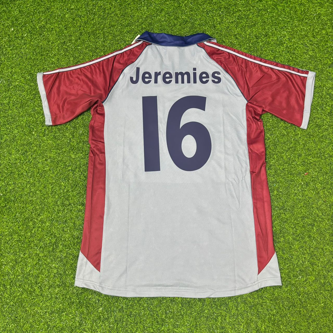 Jens Jeremies #16 FC Bayern München 1998-1999 Auswärts Retro Fußballtrikot Grau