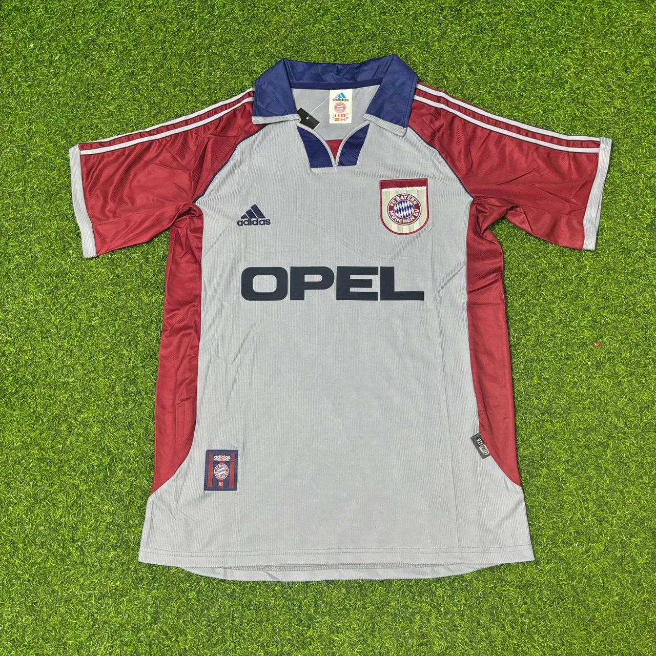 Jens Jeremies #16 FC Bayern München 1998-1999 Auswärts Retro Fußballtrikot Grau